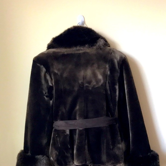 💋💋🍎🌺❤️️brown faux fur jacket/ coat 🌺🌺🌺🌺 - Picture 4 of 4